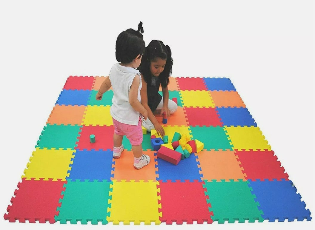 Extra Thick Interlocking EVA Soft Foam Mat Gym Flooring Yoga Tiles Kids Play