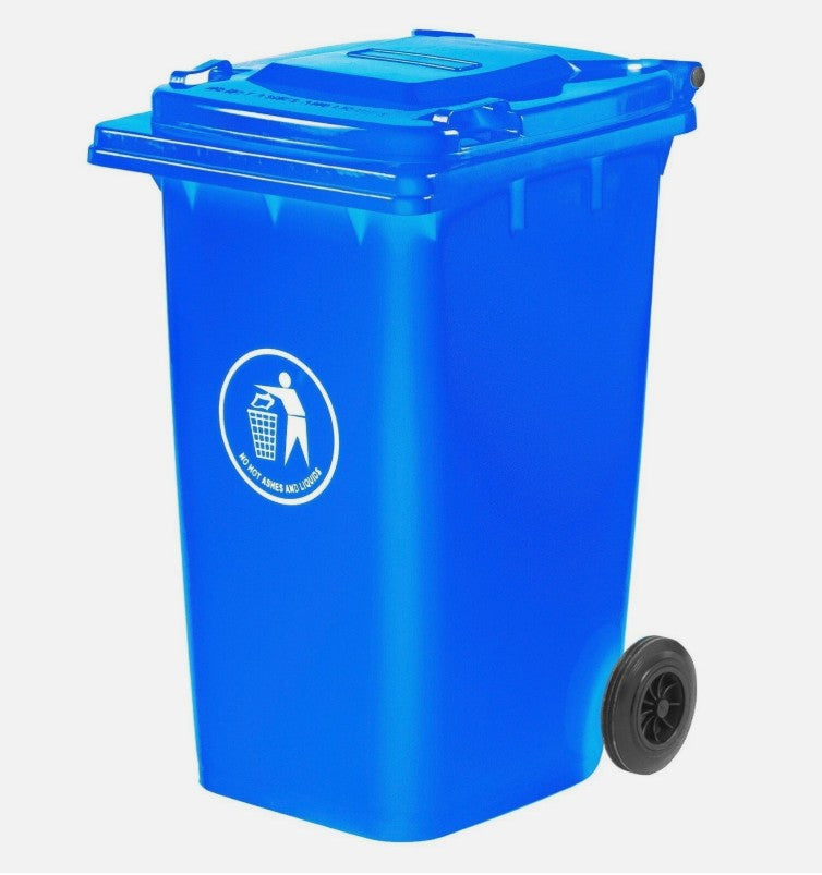 Outdoor Wheelie Bin Trash Can Large 100L 120L EN840 Rubbish Waste Dustbin