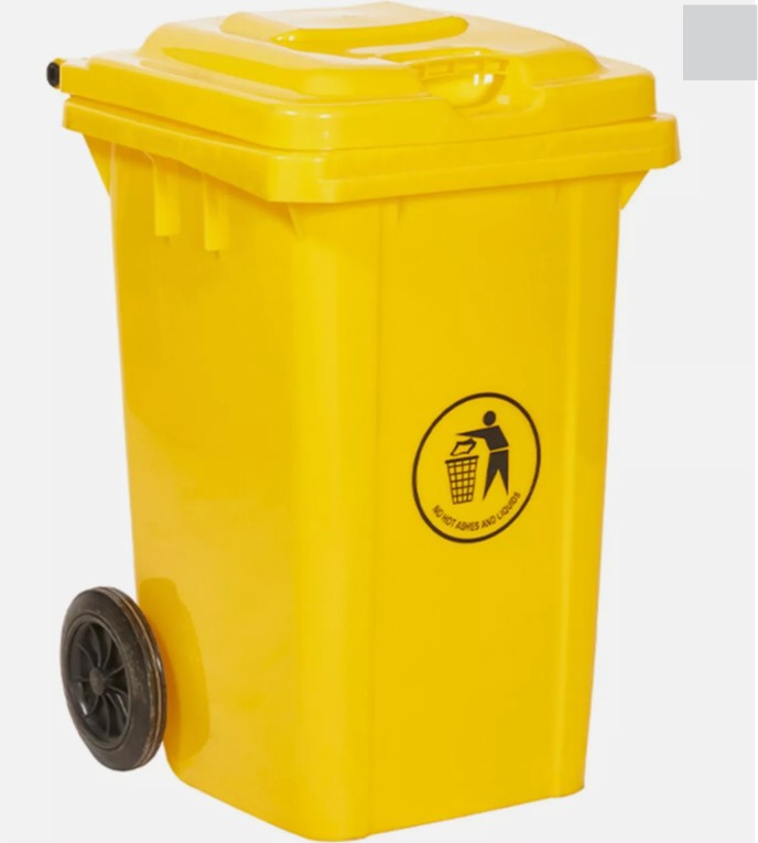 Outdoor Wheelie Bin Trash Can Large 100L 120L EN840 Rubbish Waste Dustbin