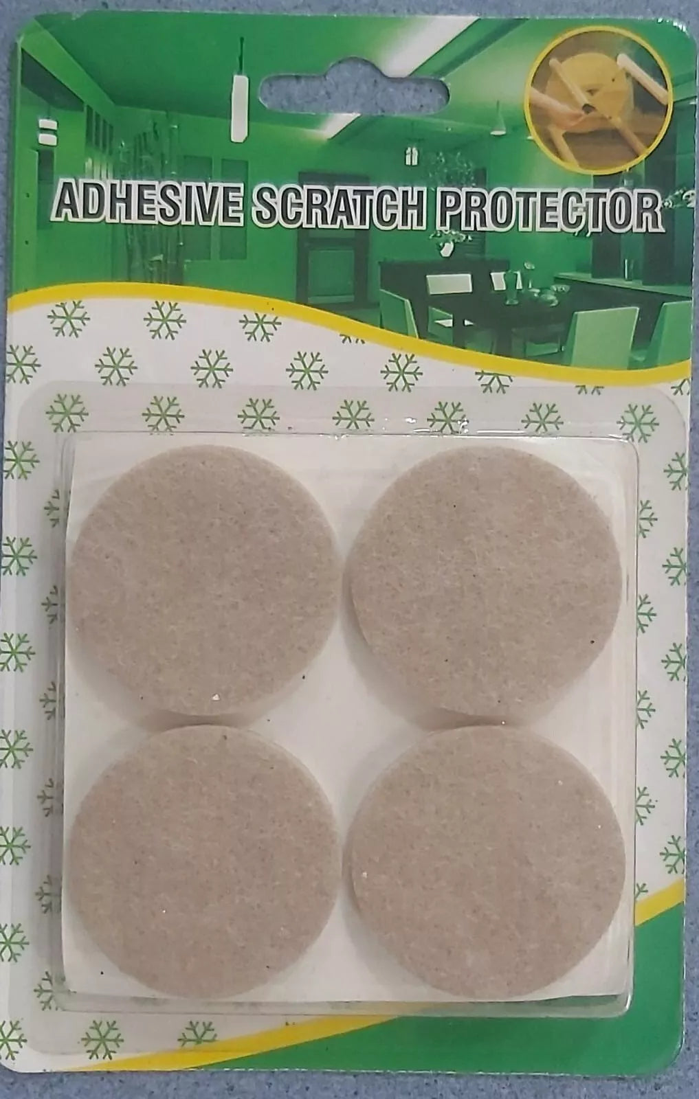8x SELF ADHESIVE FELT STICKY PADS FURNITURE FLOOR PROTECTORS SCRATCH PROTECTOR