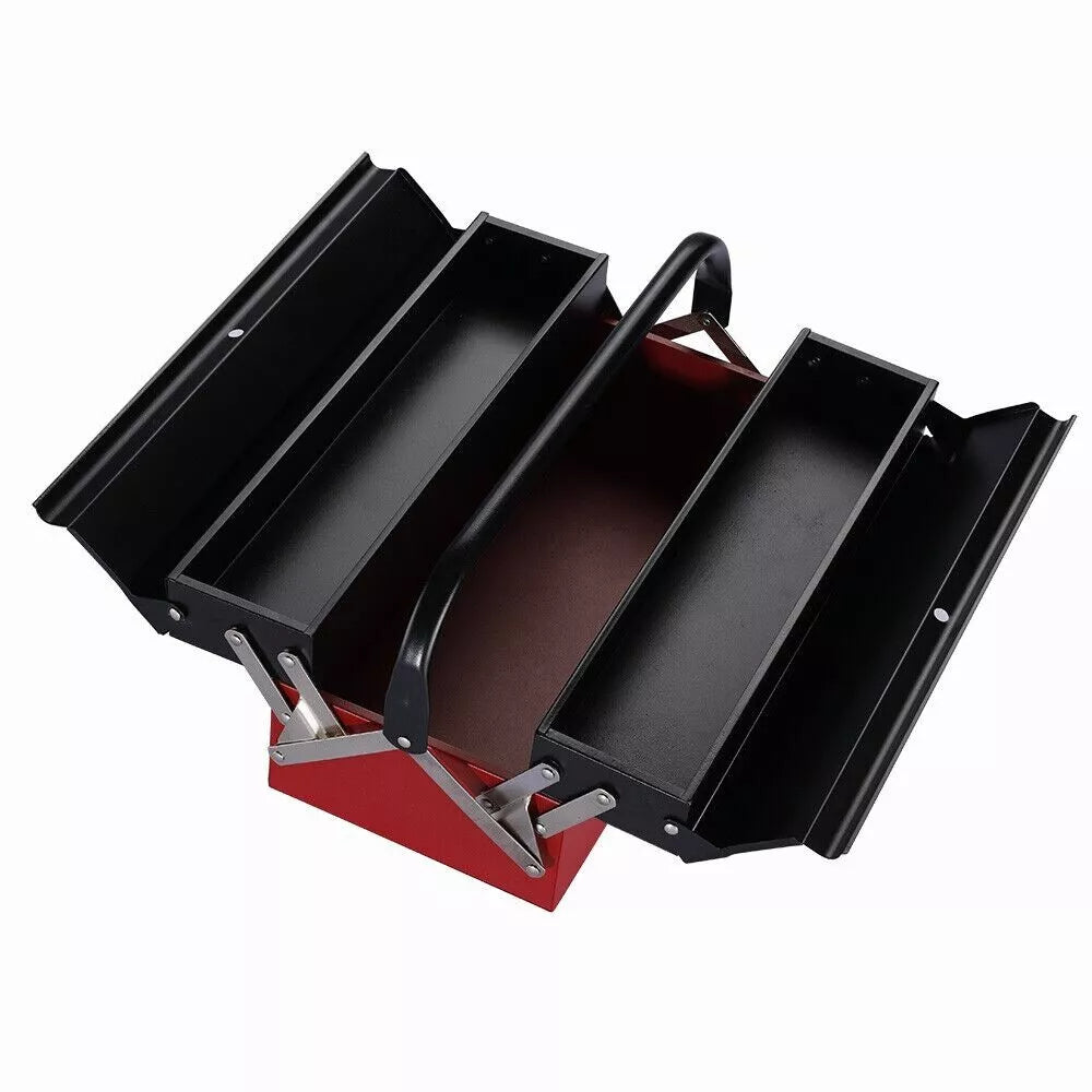 Tool Box Heavy Duty Metal Cantilever 3 Tray Storage Large ToolBox New