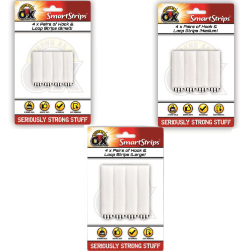 Poster Strips Adhesive Replacement And Hook & Loop Damage Free Hanging Strips