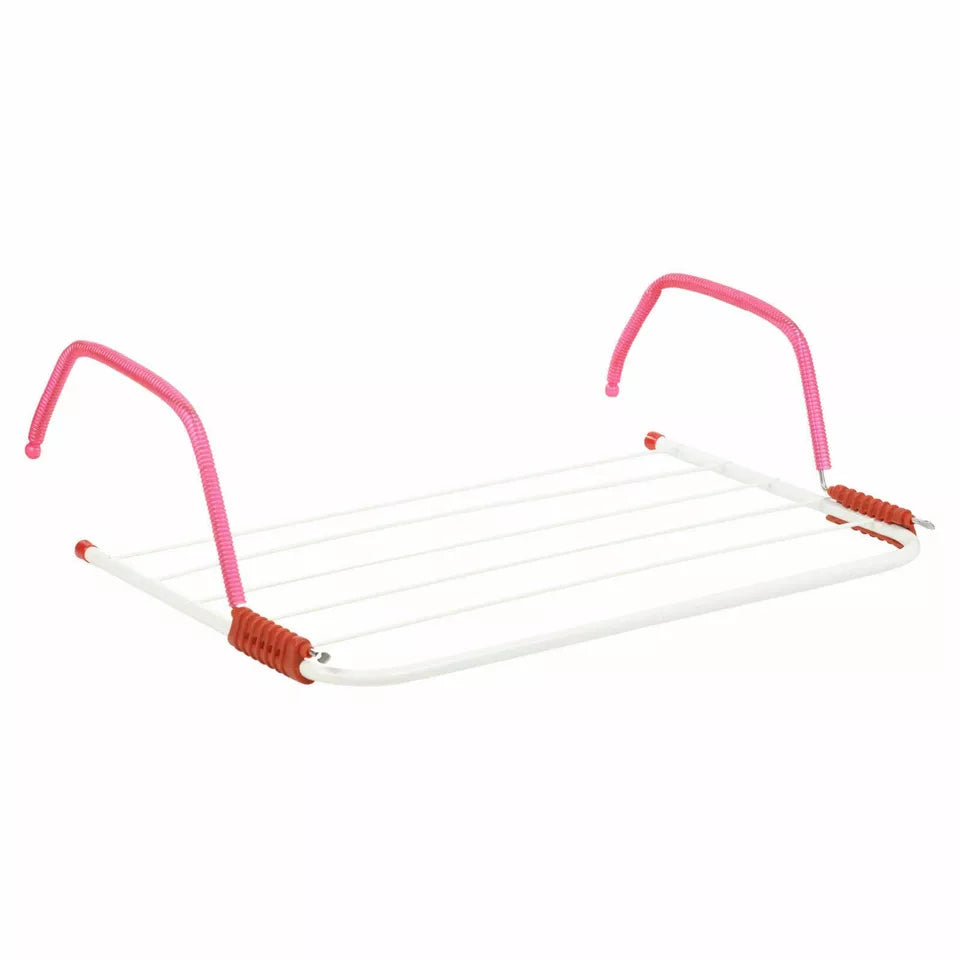 LAUNDRY FOLDING AIRER DRYER RAIL 3M 5 BAR RADIATOR CLOTHES TOWEL WASHING CARAVAN