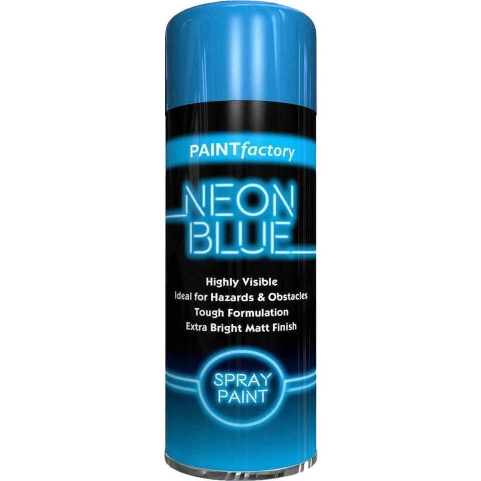 Fluorescent Bright Neon Spray Paint Aerosol All-Purpose Wood Metal Plastic 200ml
