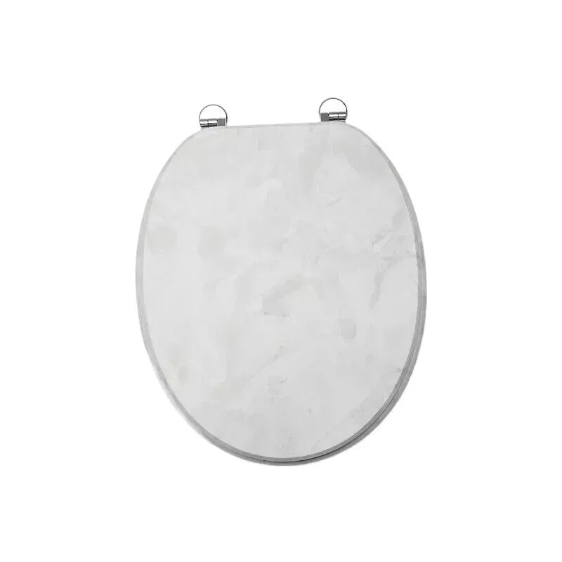18" MDF UNIVERSAL BATHROOM WC TOILET SEAT QUICK EASY FIT WOODEN 18INCH