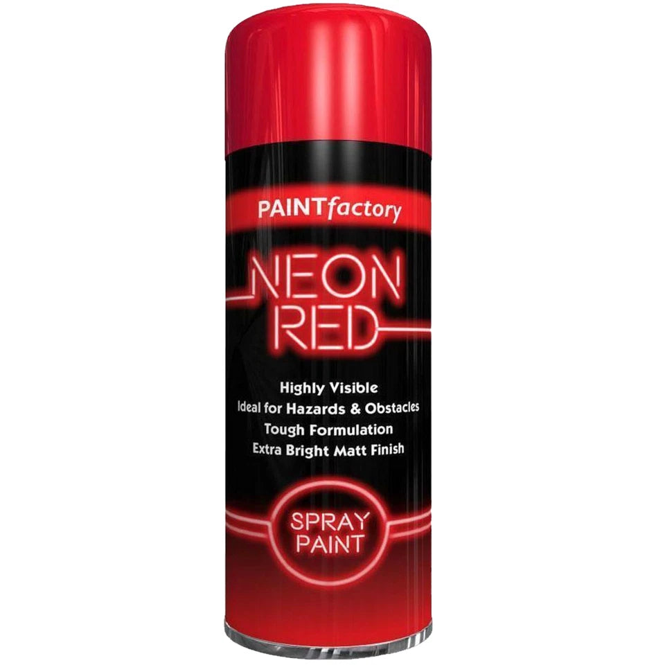 Fluorescent Bright Neon Spray Paint Aerosol All-Purpose Wood Metal Plastic 200ml