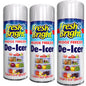 3x Fridge Freezer De Icer Spray Defrost Ice Quickly Anti Bacterial Deicer 200ml