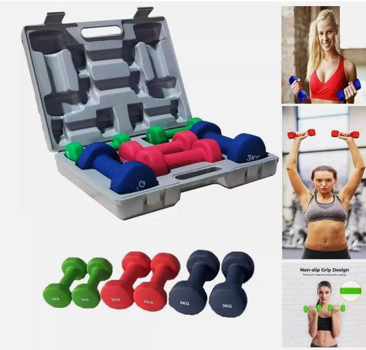12kg Neoprene Dumbbells