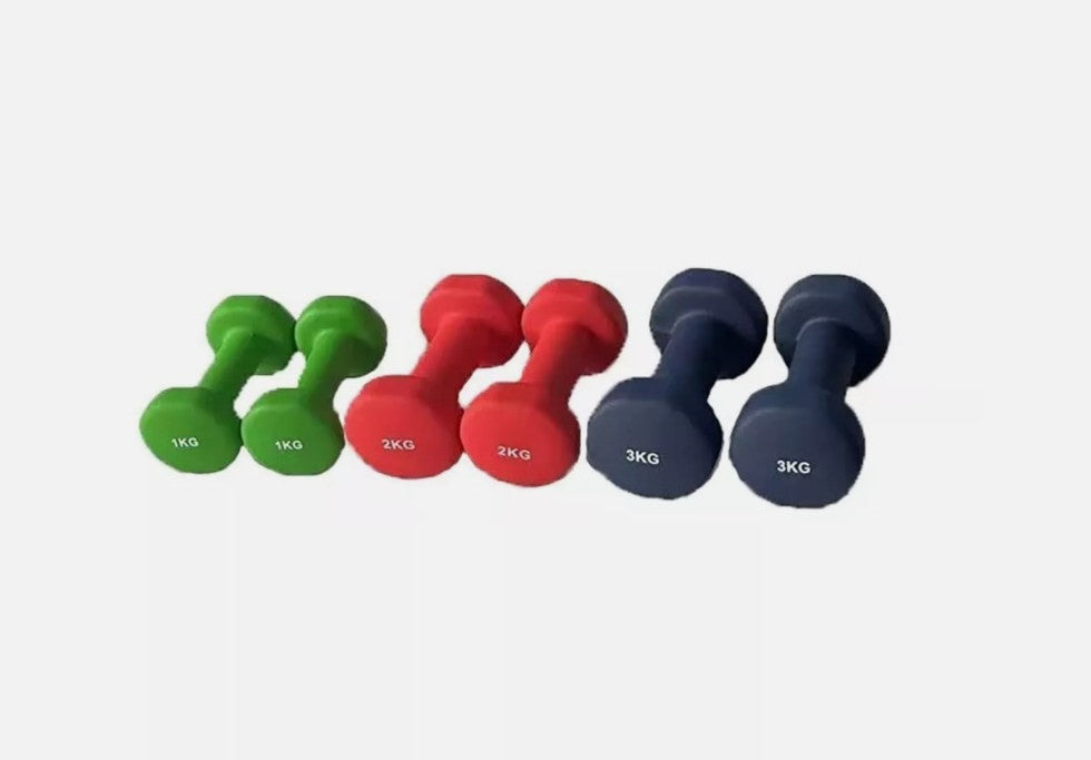 12kg Neoprene Dumbbells