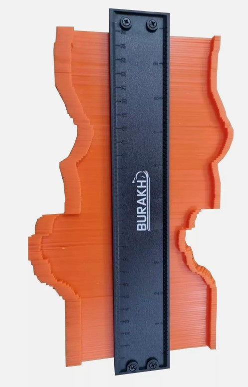 10" Duplicator Shape Contour Gauge Profile Ruler Tiling Laminate Tool With Lock