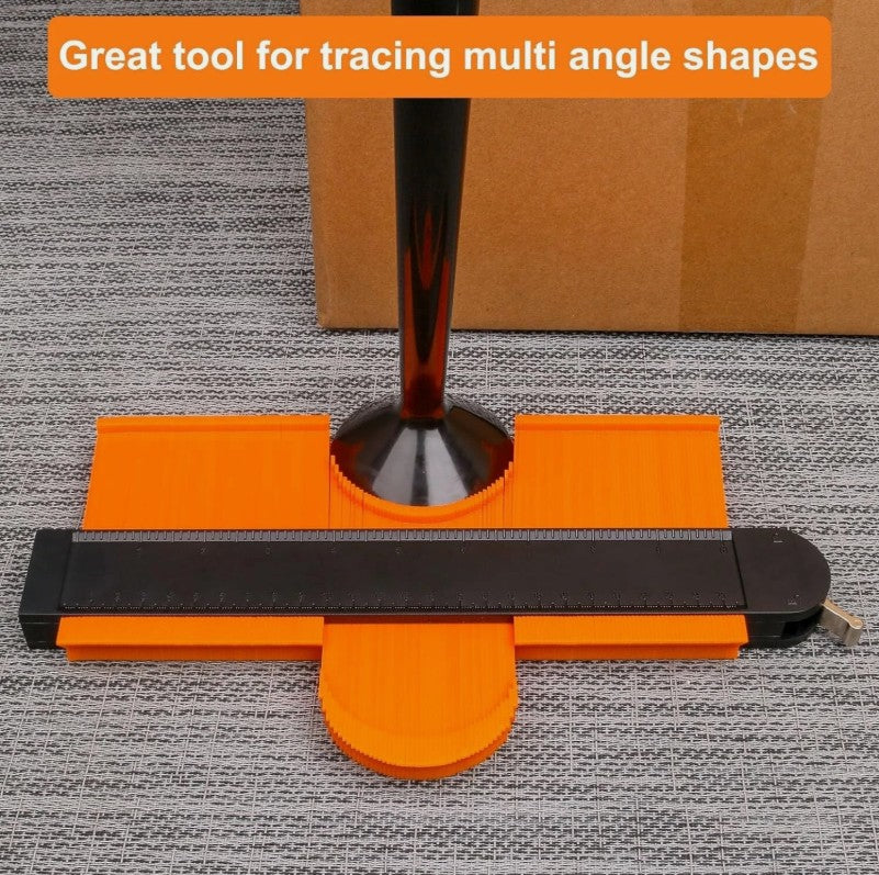 10" Duplicator Shape Contour Gauge Profile Ruler Tiling Laminate Tool With Lock