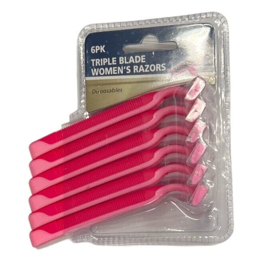 Women Shaving Razor Set Pack Of 12 Comfort Head Disposable Triple Blade Razor