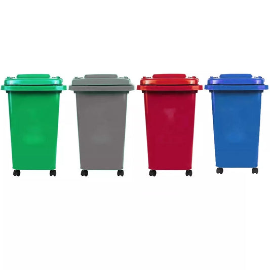 Recycling Wheelie Bin Dustbin Rubbish Waste Trash Kitchen Home Office 30L 50L