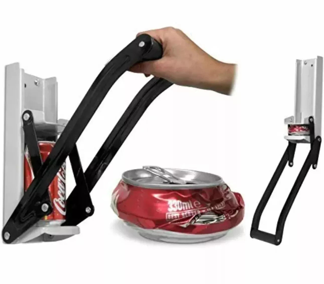 16oz Can Crusher Large Wall Mounted Recycling Tool Bottle Opener 500ML