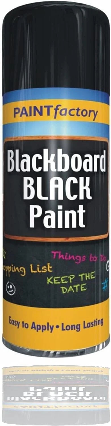 Blackboard Black Spray Paint Long Lasting Black Matt finish Spray Paint - 200ml