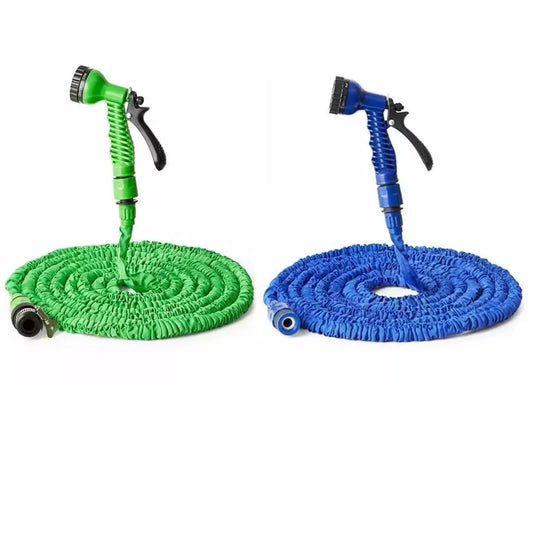 50FT Expandable Flexible Garden Hose Pipe Expanding & Spray Gun Heavy Duty