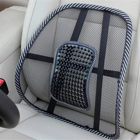 Car Mesh Chair Back Support Massage Cushion Back Pain Support Lightweight