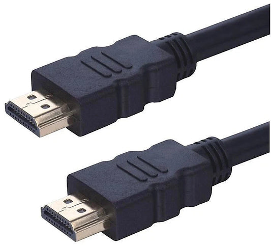 Cable HDMI 1.4 Nickel Pleated 1080@60HZ 3 Meter Long Cable Black Braided Lead