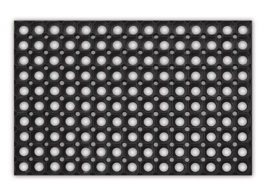 Classic Hollow Rubber Door Mat Floor Outdoor Indoor Entrance NonSlip Mat 60x40cm