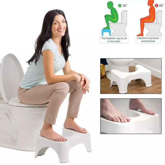 Toilet Squatty Step Stool Bathroom Potty Squat Aid For Constipation Piles Relief