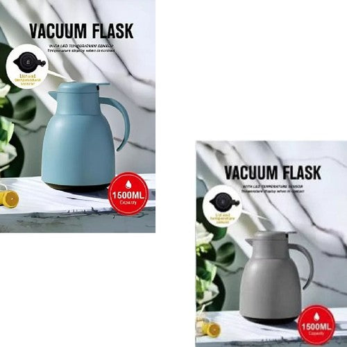 1500ML Vacuum Flasks Kettle Kitchen SS Insulated Teapot Thermos Coffee Jug