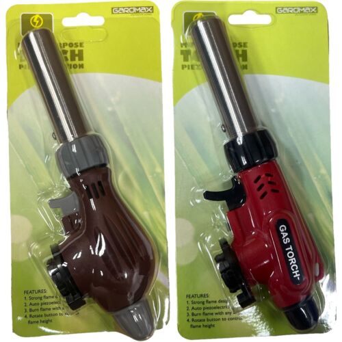 Butane Gas Blow Torch Flamethrower Burner Welding Camping BBQ Tool Auto Ignition