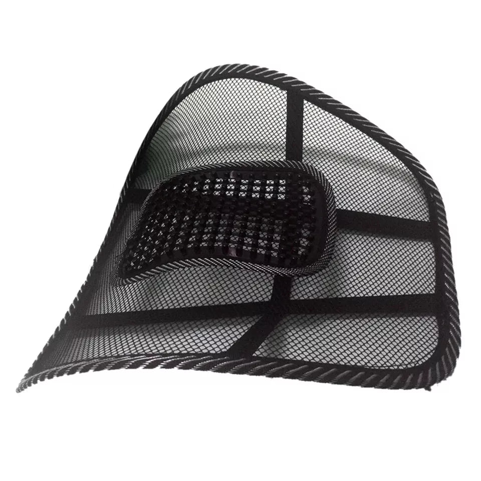 Car Mesh Chair Back Support Massage Cushion Back Pain Support Lightweight