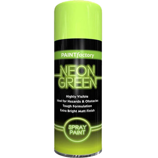 Fluorescent Bright Neon Spray Paint Aerosol All-Purpose Wood Metal Plastic 200ml-Green