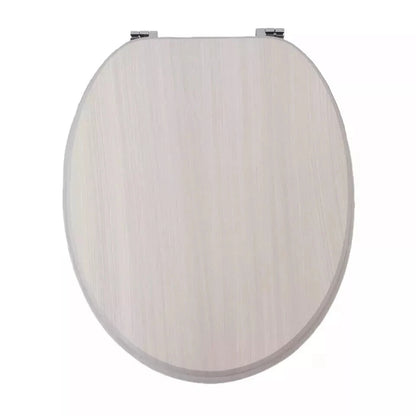 18" UNIVERSAL BATHROOM MDF WC TOILET SEAT NOVELTY EASY FIT +FITTINGS WOODEN W/C