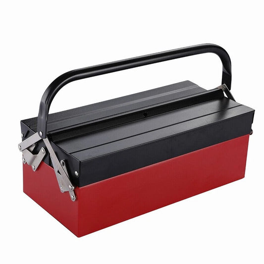 Tool Box Heavy Duty Metal Cantilever 3 Tray Storage Large ToolBox New