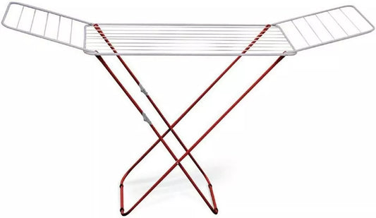14M Large Cross Wing Folding Clothes Drying Rack Airer Washing Laundry Dryer