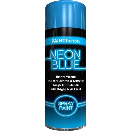 Fluorescent Bright Neon Spray Paint Aerosol All-Purpose Wood Metal Plastic 200ml-Blue