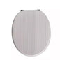 18" UNIVERSAL BATHROOM MDF WC TOILET SEAT NOVELTY EASY FIT +FITTINGS WOODEN W/C