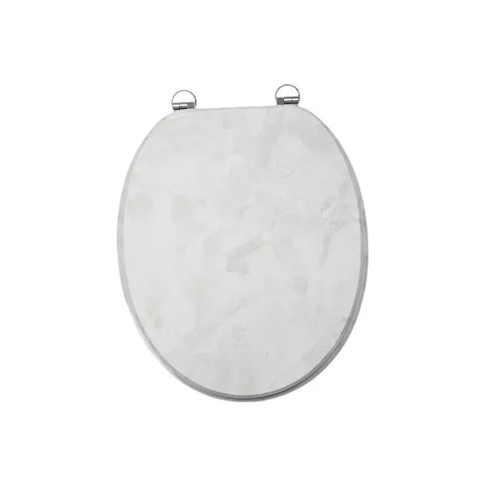 18" MDF UNIVERSAL BATHROOM WC TOILET SEAT QUICK EASY FIT WOODEN 18INCH