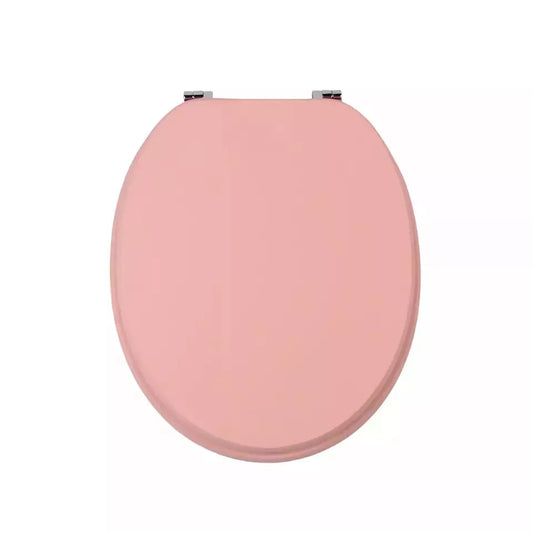 18" UNIVERSAL BATHROOM MDF WC TOILET SEAT NOVELTY EASY FIT +FITTINGS WOODEN W/C