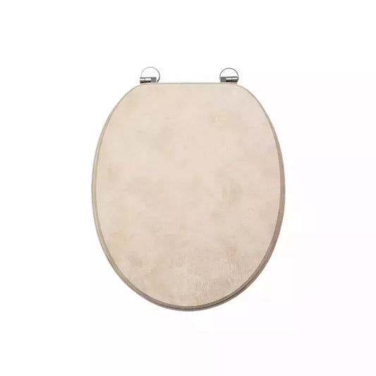 18" MDF UNIVERSAL BATHROOM WC TOILET SEAT QUICK EASY FIT WOODEN 18INCH