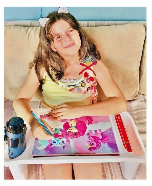KIDS CHILDREN LAPTOP LAP TRAY HOBBY DESK COMPUTER SOFA PLAY BREAKFAST TABLE