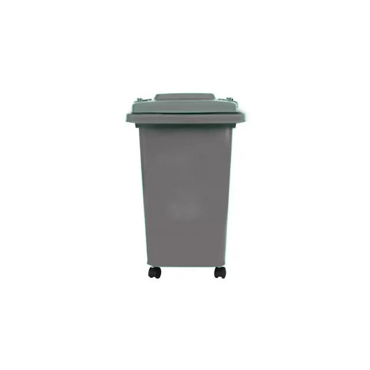 Grey Recycling Wheelie Bin Dustbin Rubbish Waste Trash Kitchen Home Office 50L