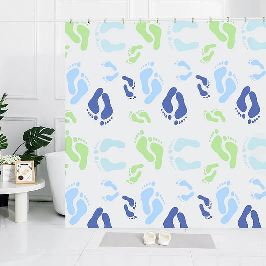 Curtain Shower 100% PEVA Waterproof Bathroom Mould Free 12 Rings 180 x 180cm