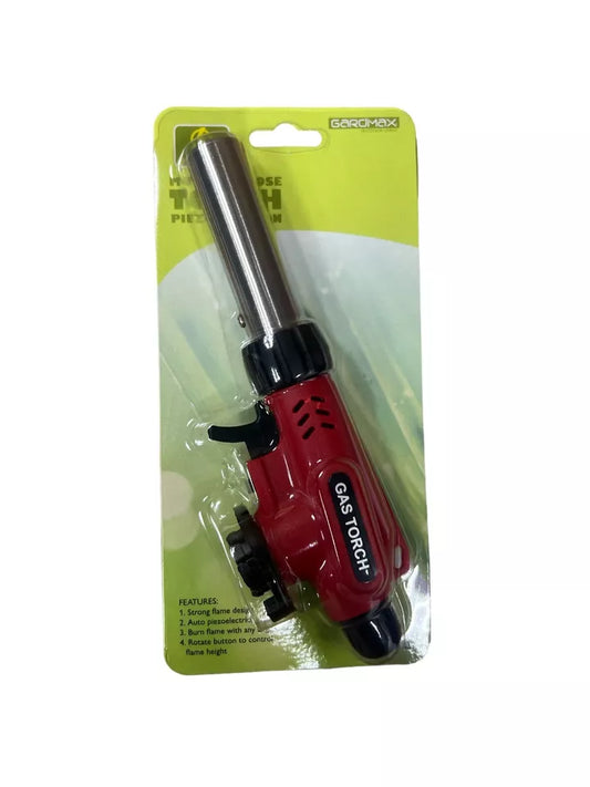 Butane Gas Blow Torch Flamethrower Burner Welding Camping BBQ Tool Auto Ignition-RED