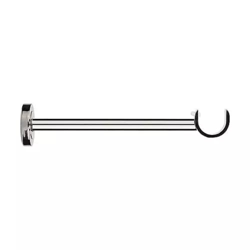 28MM GOODHOME GREY NICKEL EFFECT METAL LONG CURTAIN POLE BRACKET
